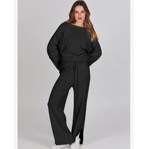 Black Lounge Two-piece Set
